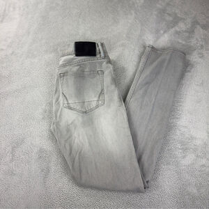 All Saints Cigarette Men's Size 32x30 Light Grey Button Fly